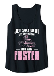 Womens Jet ski girl Tank Top