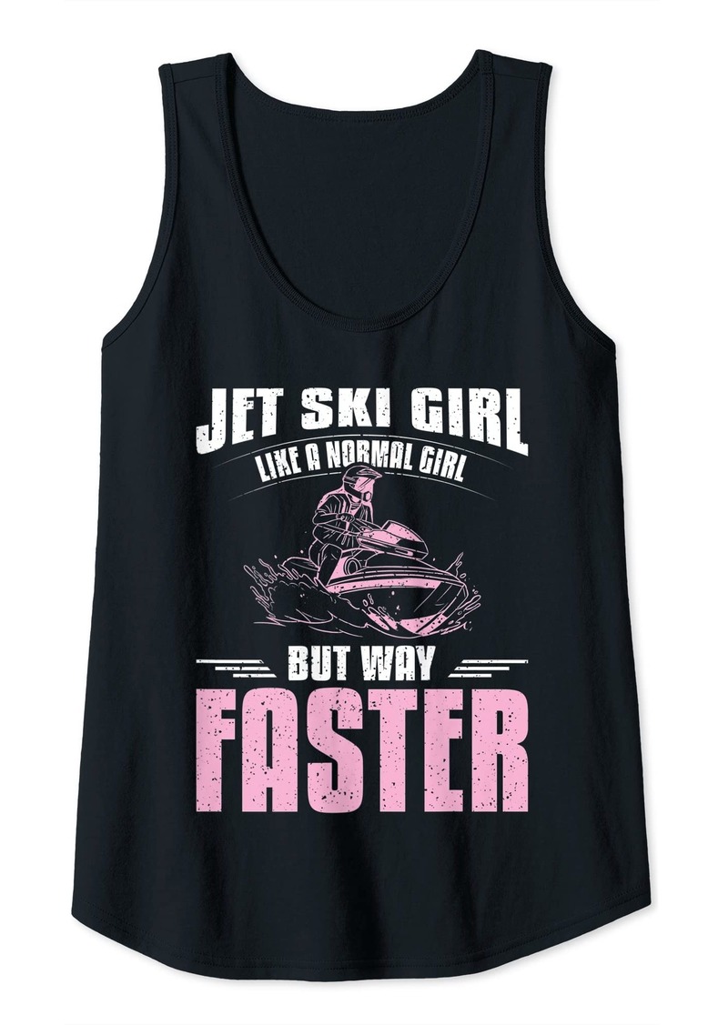 Womens Jet ski girl Tank Top