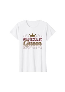 Puzzle Queen Puzzling Jigsaw Puzzle Queen T-Shirt