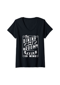 Womens Jigsaw Puzzle Table Design For Puzzle Fans V-Neck T-Shirt