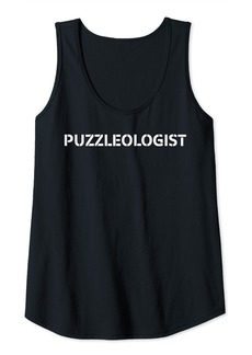 Jigsaw Womens Puzzleologist - Puzzle Piece Lover Puzzler Funny Puzzle Tank Top
