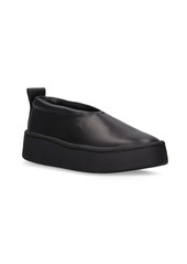 Jil Sander 40mm Leather Slip On Sneakers
