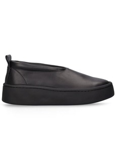 Jil Sander 40mm Leather Slip On Sneakers