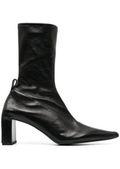 Jil Sander 90mm pointed-toe leather boots