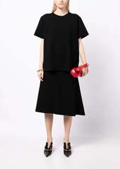 Jil Sander A-Line asymmetric midi skirt