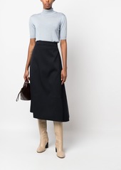 Jil Sander asymmetric-hem a-line midi skirt