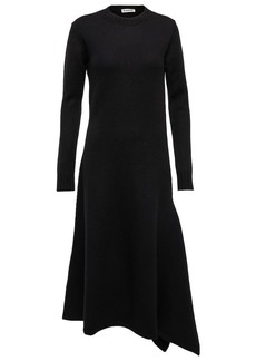 Jil Sander Asymmetrical wool dress