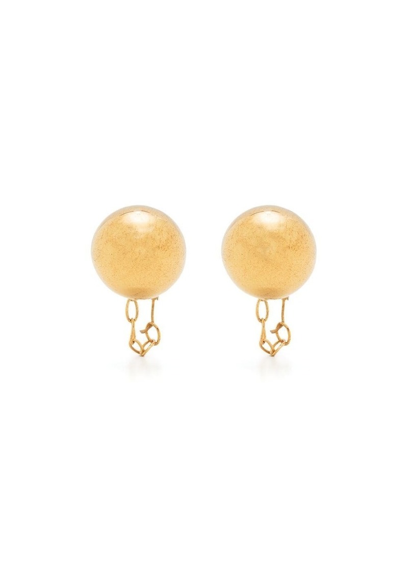 Jil Sander ball-stud chain earrings