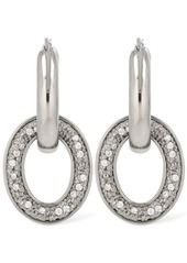 Jil Sander Bc1 Double Hoop 1 Zircon Earrings