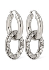 Jil Sander Bc1 Double Hoop 1 Zircon Earrings