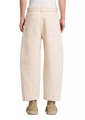 Jil Sander Belted Cotton Trousers