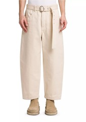 Jil Sander Belted Cotton Trousers