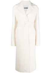 Jil Sander belted single-breasted coat