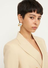 Jil Sander Bicolor Hoop Earrings