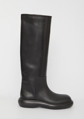 Jil Sander Black leather boots