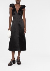 Jil Sander bow-detail midi dress