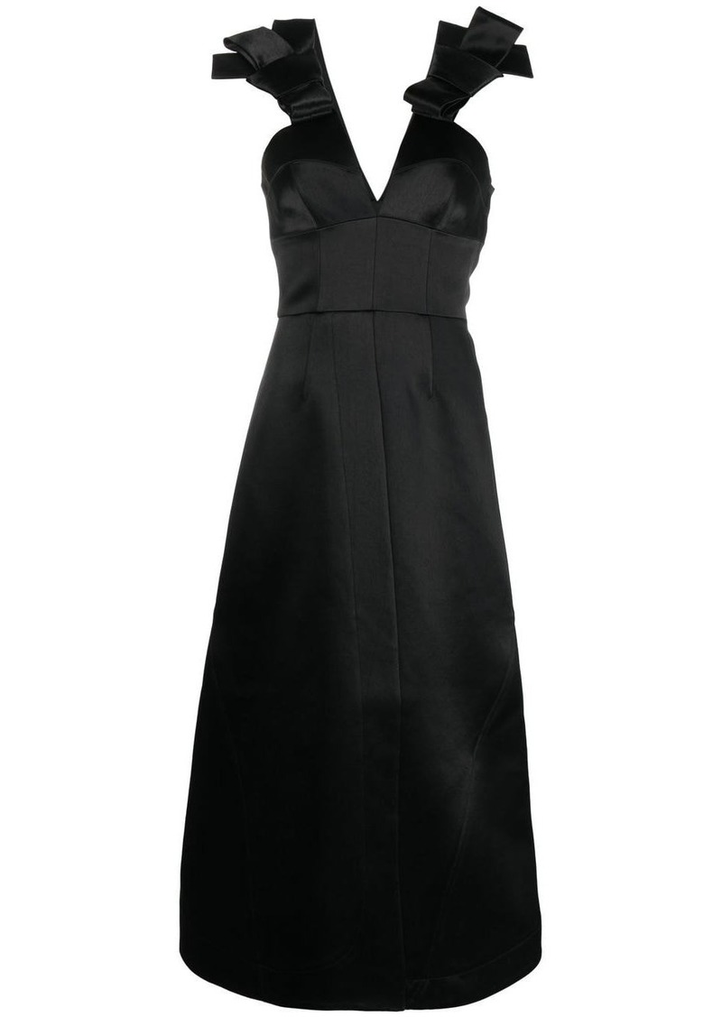 Jil Sander bow-detail midi dress