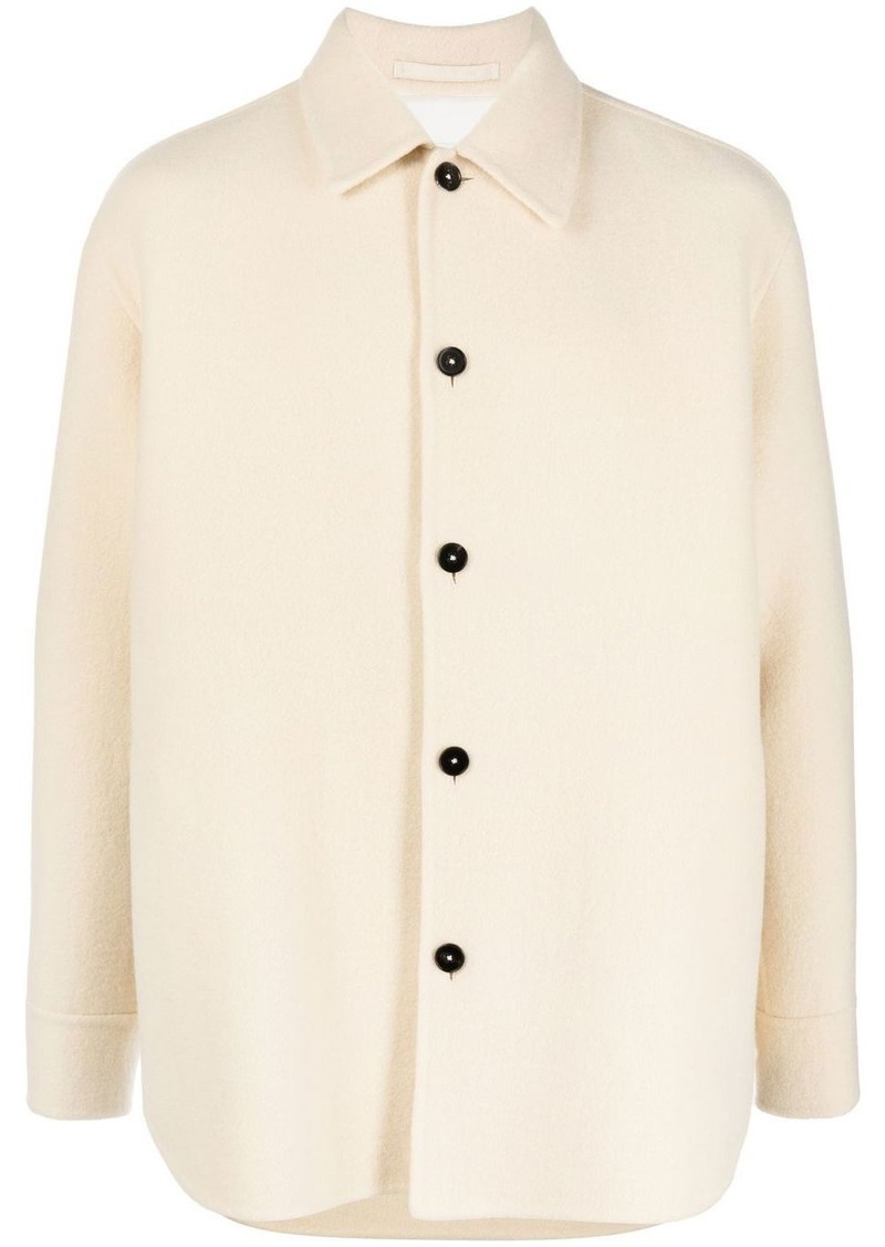 Jil Sander button-up long-sleeved overshirt