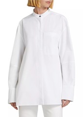 Jil Sander Button-Up ​Poplin Tunic Shirt