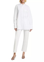 Jil Sander Button-Up ​Poplin Tunic Shirt