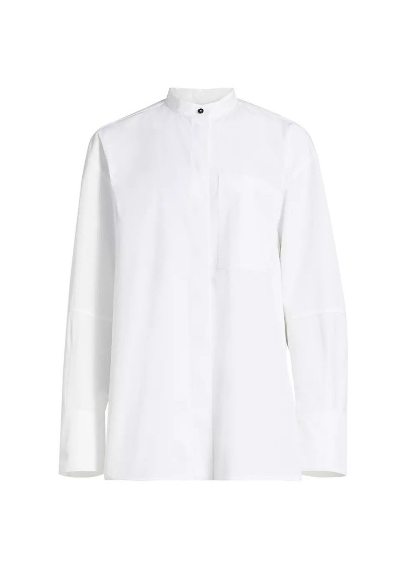 Jil Sander Button-Up ​Poplin Tunic Shirt