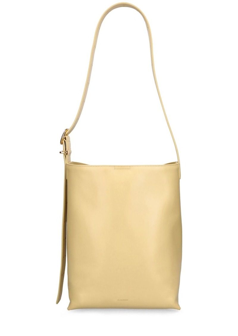 Jil Sander Cannolo Leather Tote Bag