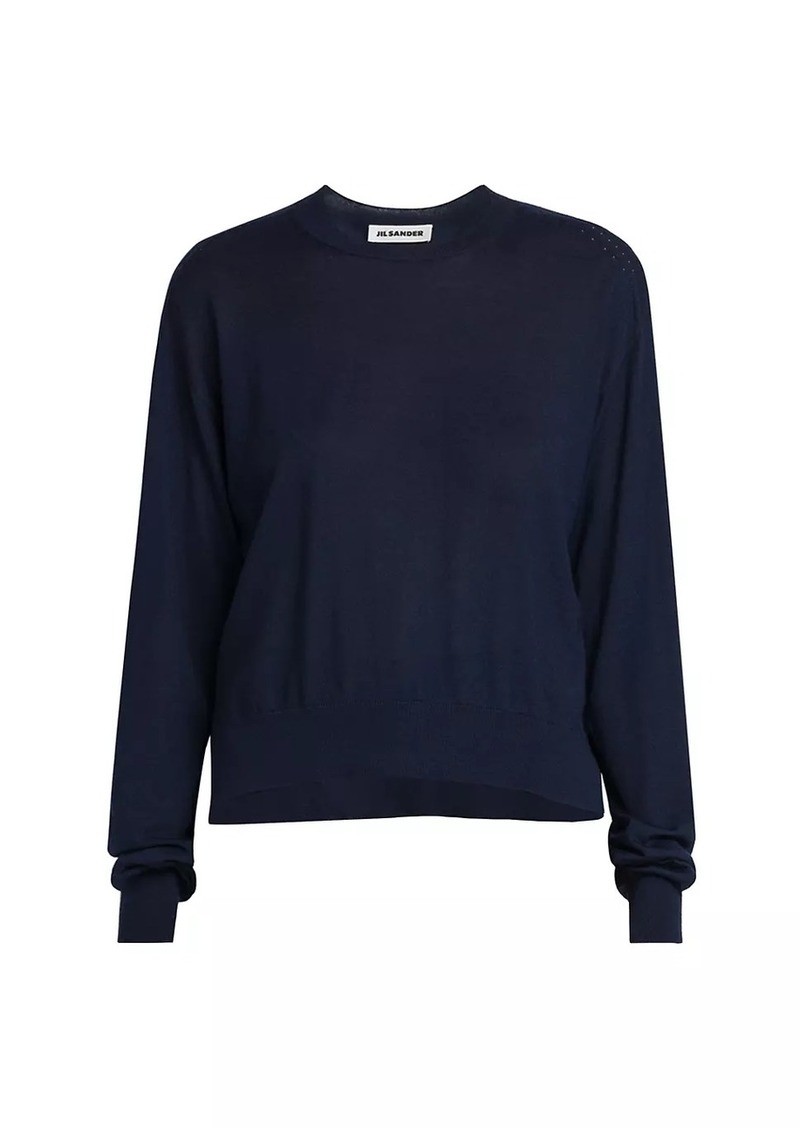 Jil Sander Cashmere-Silk Crewneck Sweater