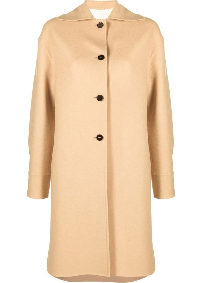 Jil Sander cashmere single-breasted coat