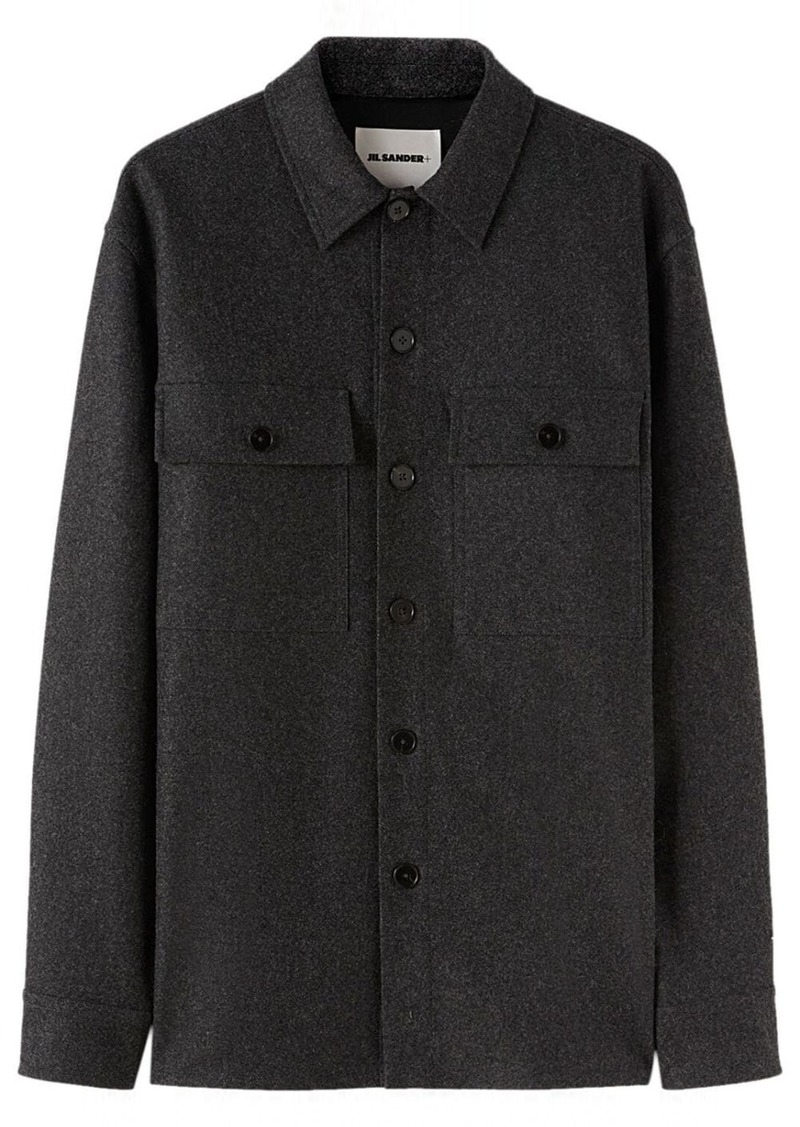 Jil Sander classic-collar wool shirt