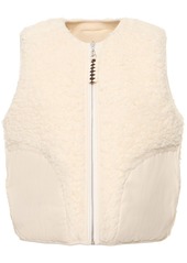 Jil Sander Collarless Cotton Fleece Vest