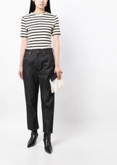 Jil Sander contrast-stitching cotton straight-leg jeans