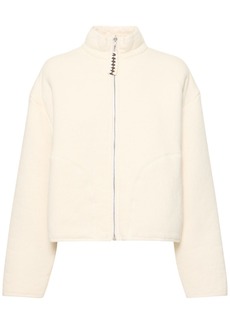 Jil Sander Cotton Fleece Jacket W/zip