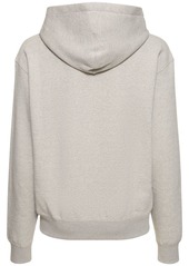 Jil Sander Cotton Jersey Logo Hooded Sweatshirt