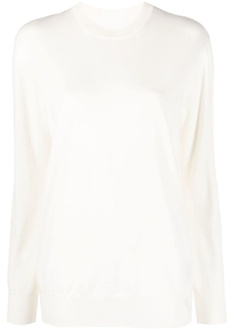 Jil Sander crew neck pullover sweater