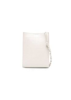 Jil Sander crocodile-effect leather satchel bag