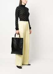 Jil Sander crocodile-effect leather tote