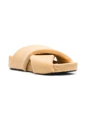 Jil Sander crossover-strap detail sandals