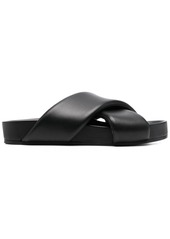 Jil Sander crossover-straps leather sandals