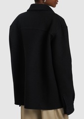 Jil Sander Double Felted Wool & Angora Shirt Jacket