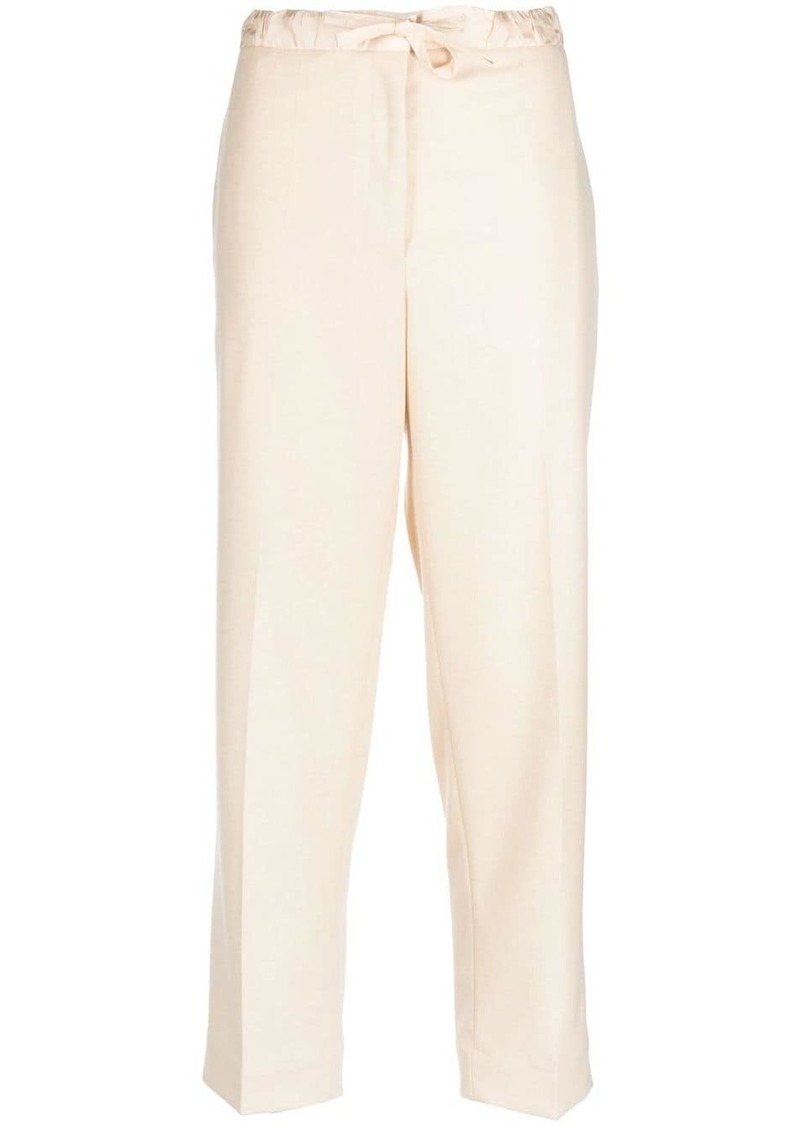 Jil Sander drawstring cropped trousers