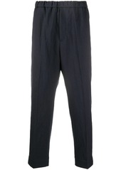 Jil Sander elasticated waistband cropped trousers