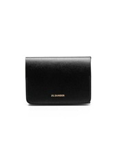 Jil Sander engraved-logo leather wallet