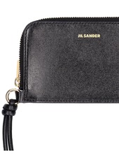 Jil Sander Envelope Necklace Leather Card Holder