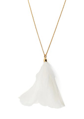 Jil Sander feather pendant necklace