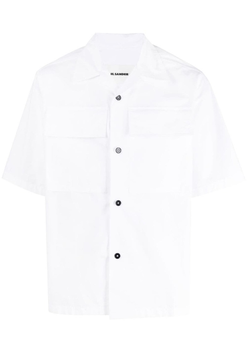 Jil Sander flap-pocket cotton shirt