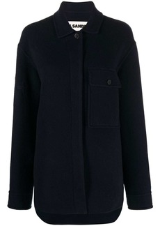 Jil Sander flocked-monogram wool jacket