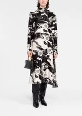 Jil Sander lagoon flower-print asymmetric dress