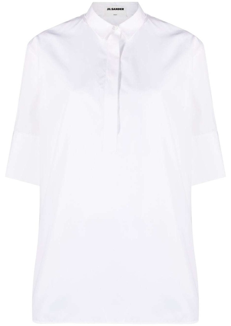 Jil Sander Friday puff-sleeve cotton shirt