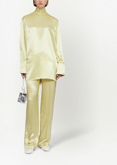 Jil Sander glossy-finish trousers