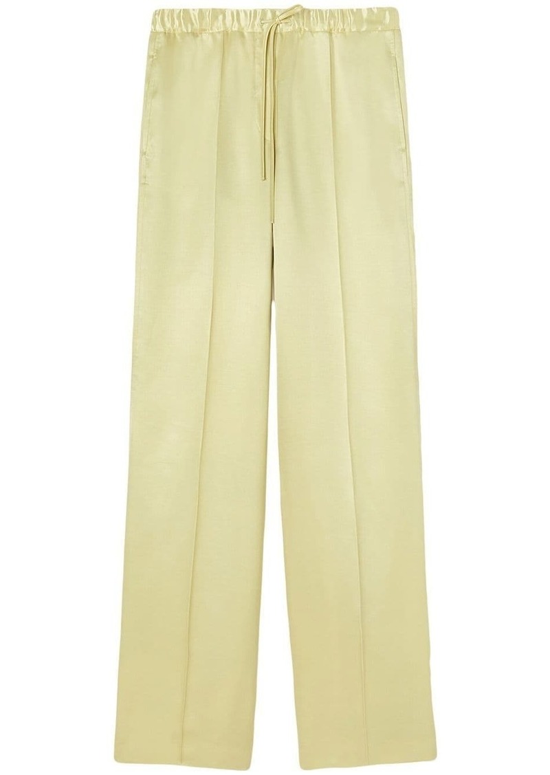 Jil Sander glossy-finish trousers